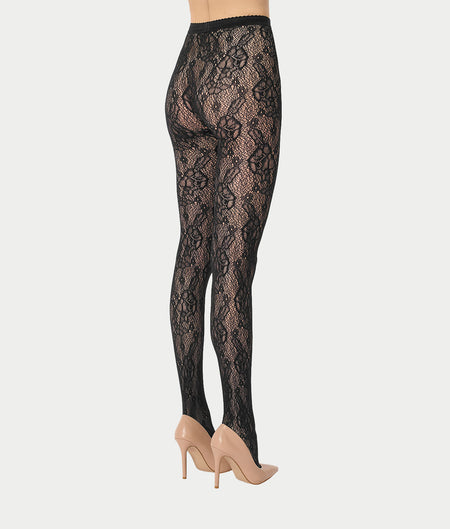 Infinite Rose Net Tights