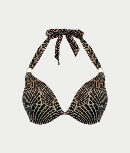 Samoa Push-Up Underwire Halter Bikini Top