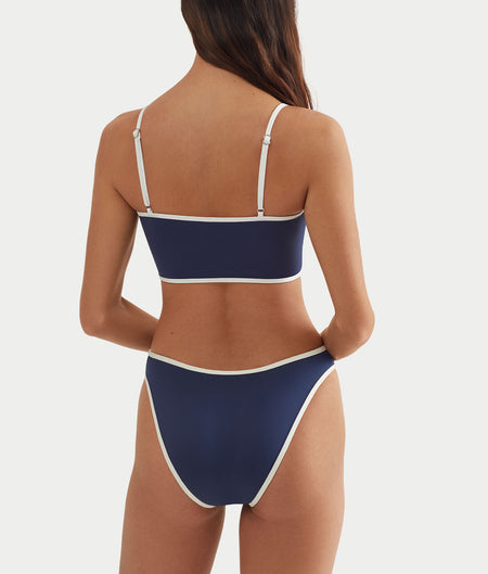 Logo Icons Crop Cami Bikini Top