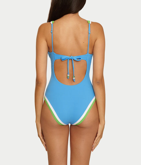 Coast Line Plunge One-Piece