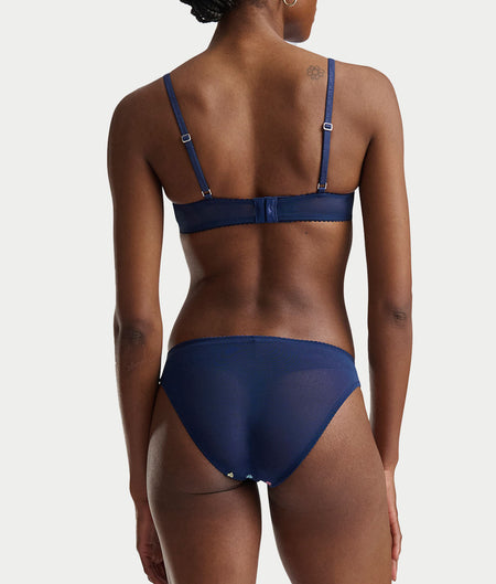 Embroidered Pony Mesh Bikini