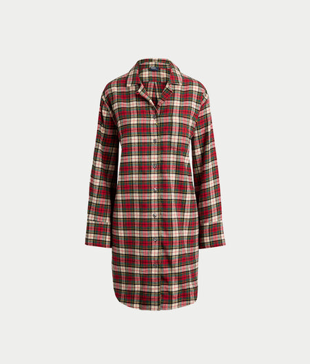 Camp Collar Woven Sleep Shirt