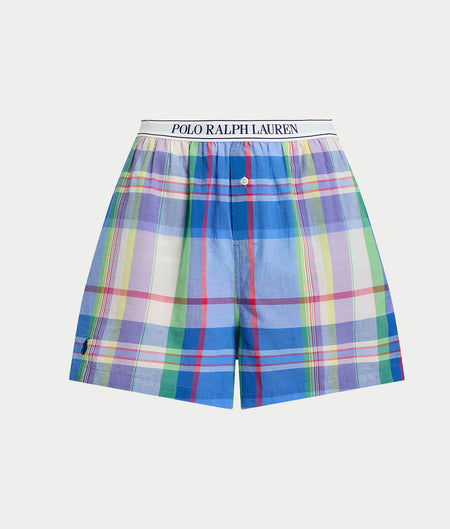 Madras Plaid Woven Boxer