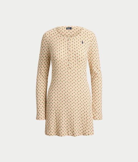 Pointelle Long Sleeve Dress