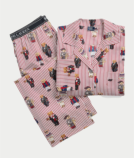 Heritage Polo Bear Woven Pajama Set