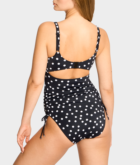 Polka Dot Isabella Balcony Underwire One-Piece Swimsuit
