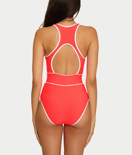 Sport Mode High-Neck One-Piece