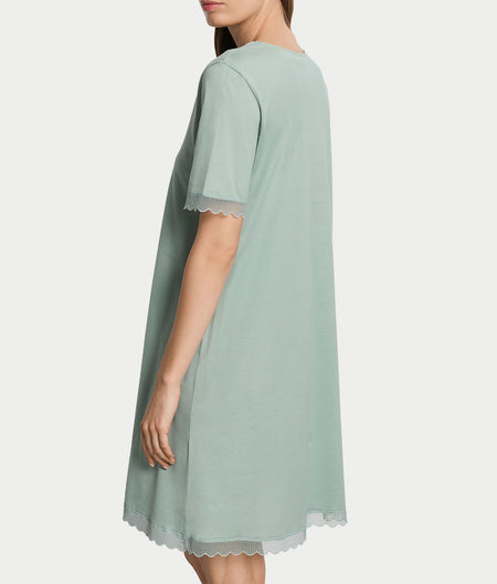 Inaya Scalloped Lace Cotton Nightgown