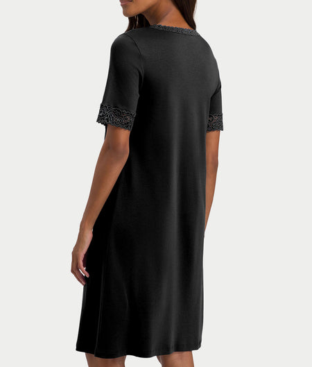 Moments Lace Trim Cotton Nightgown