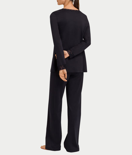 Moments Lace Trim Cotton Pajama Set