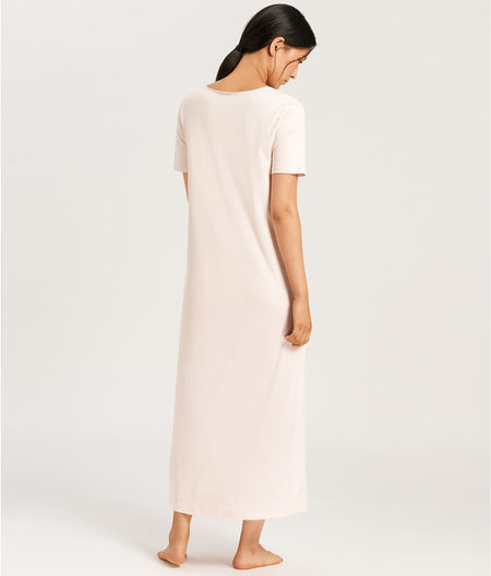 Moments Lace Trim Cotton Nightgown