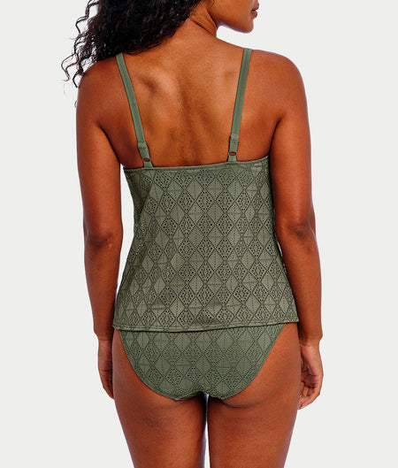 Nomad Nights Underwire Plunge Tankini Top