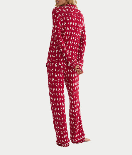 Livy & Connie Rouge Frost Modal Knit Pajama Set