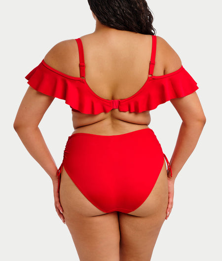 Plus Size Plain Sailing Bardot Bikini Top