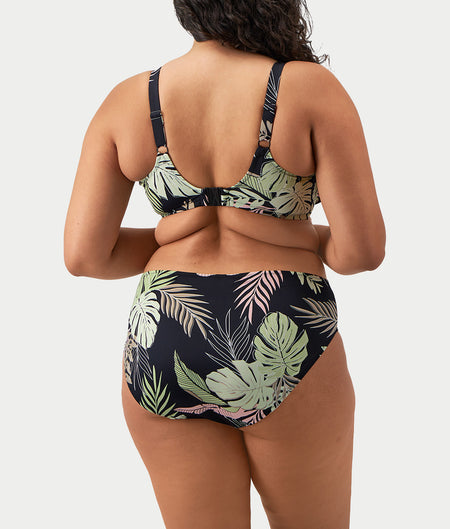 Plus Size Tropical Retreat Plunge Bikini Top