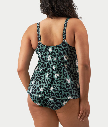 Plus Size Jungle Bay Tankini Top