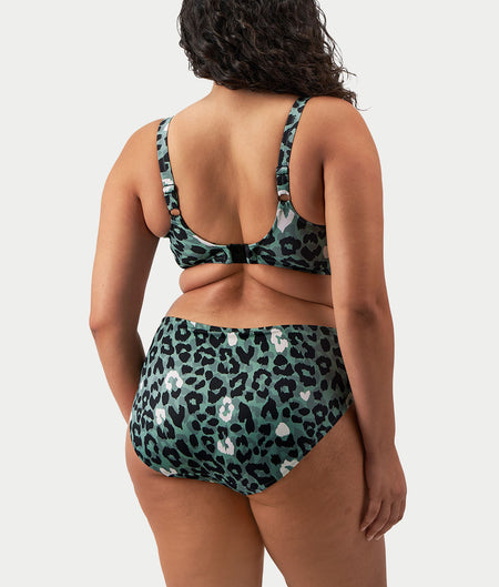 Plus Size Jungle Bay Mid-Rise Bikini Bottom