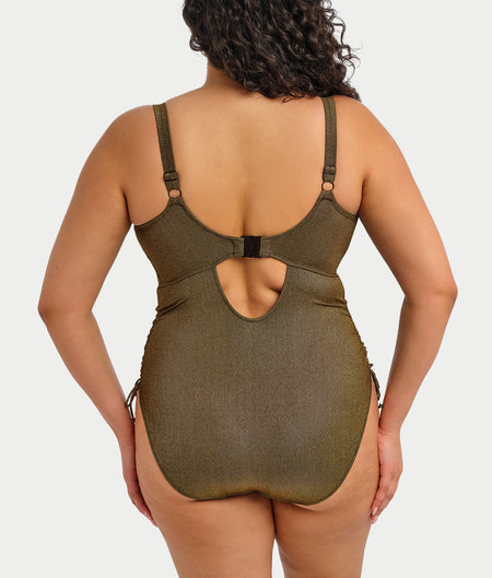 Plus Size Sunset Shimmer Wire-Free One-Piece Swimsuit