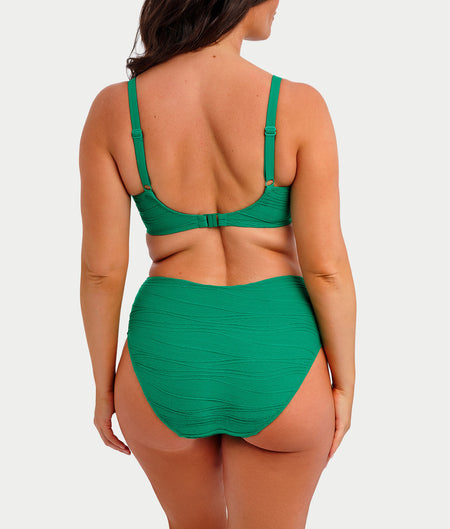 Beach Waves High-Waist Bikini Bottom