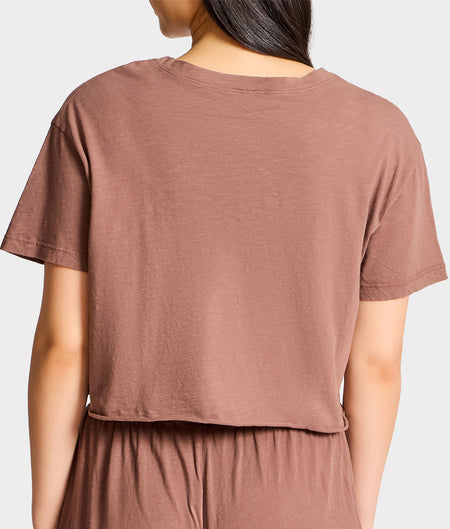 B30 V-Neck Crop Jersey Tee