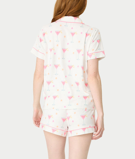 Tini Time Drinks 3-Piece Knit Pajama Set
