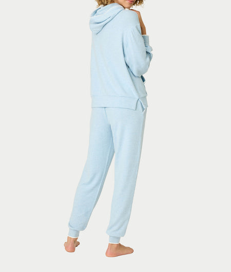 Western Blooms Dream Blue Knit Lounge Set