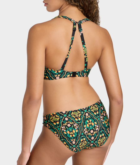 Sunset In Seville High Apex Bikini Top