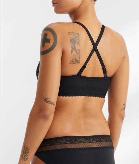 The Wire-Free Front-Close Bra with Lace