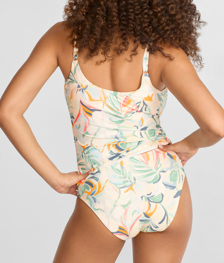 V Front Underwire Tankini Top