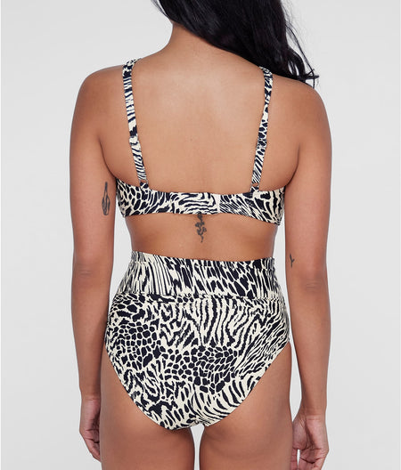 High-Waist Fold-Over Bikini Bottom