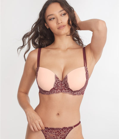 Maroon/Barely There |#| Maroon/Barely There 