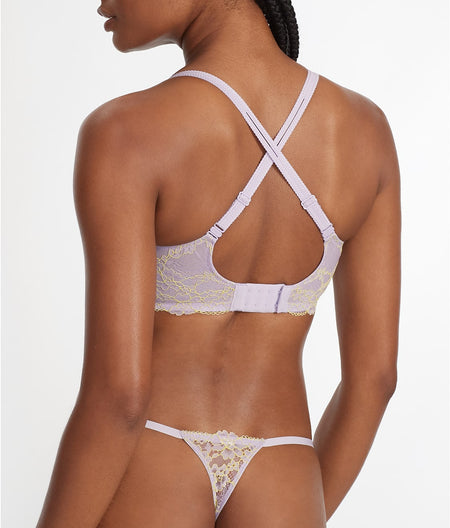 Lace Unlined Side Support Bra