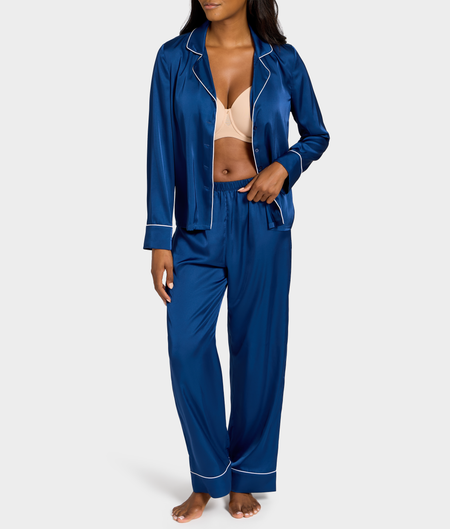 The Washed Satin Pajama Set