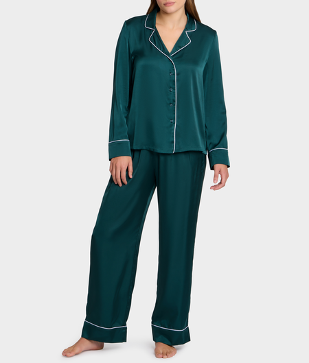 The Washed Satin Pajama Set