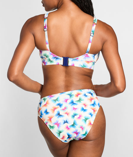 Flutter Ruched High Waist Bikini Bottom