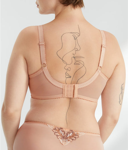 Sofia Embroidered Side Support Bra