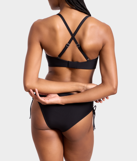 Adjustable Shirring Underwire Bikini Top