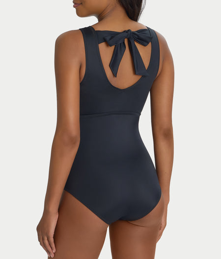 The Slimming High-Neck Underwire One-Piece Swimsuit