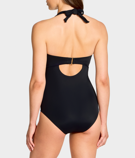 The Slimming Halter Underwire One-Piece Swimsuit