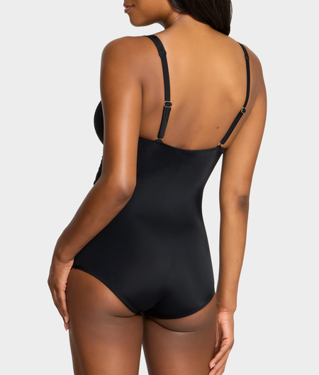 The Slimming Cross-Over Underwire One-Piece Swimsuit