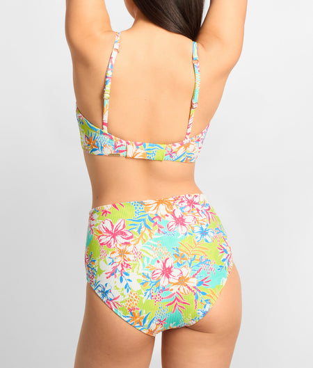 Capri Fold-Over High Waist Bikini Bottom