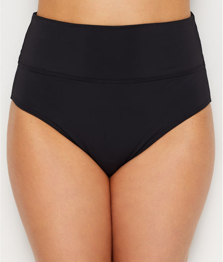 Hannah Fold-Over High-Waist Bikini Bottom