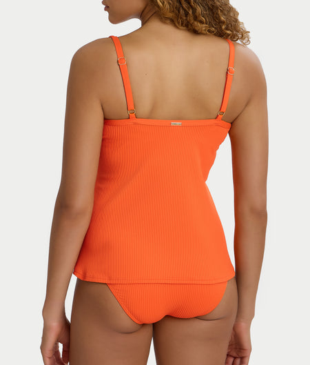 Hannah Fold-Over High-Waist Bikini Bottom