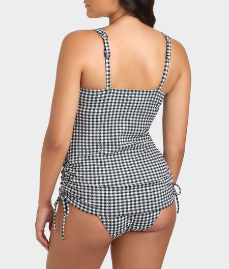 Gingham Iris Underwire Balcony Tankini Top