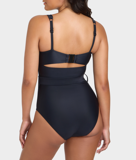 Serene Underwire Belted One-Piece Swimsuit